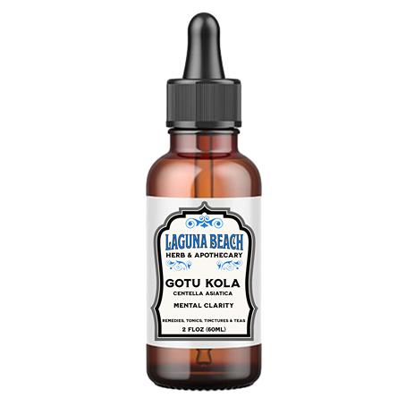Gotu Kola Liquid Extract, Organic Gotu Kola Tincture, 2 fl.oz.