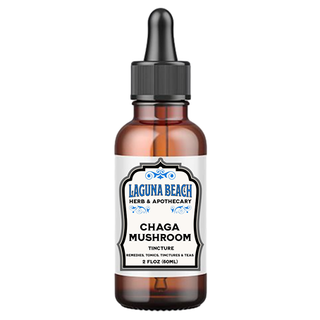 Chaga Mushroom Liquid Herbal Extract, 100% Organic Tincture, 2 fl oz.
