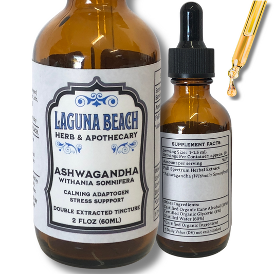 Ashwagandha Liquid Extract, Organic Tincture, 2 fl.oz.