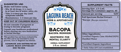 Bacopa Liquid Extract, Organic Tincture, 2 fl. oz.